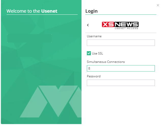 Momentum: EasyUsenet server details entered